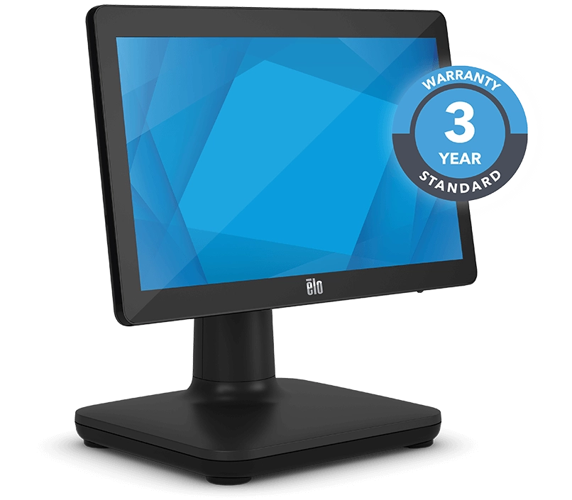 EloPOS with 3-year standard warranty badge